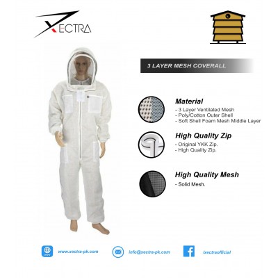 Beekeeping Costume White (3 Layer Mesh)